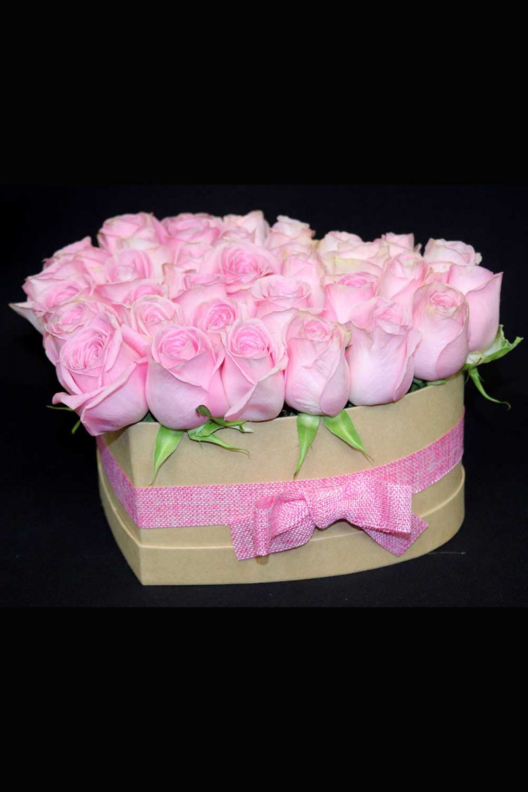 Pink Bow Flower Box Big
