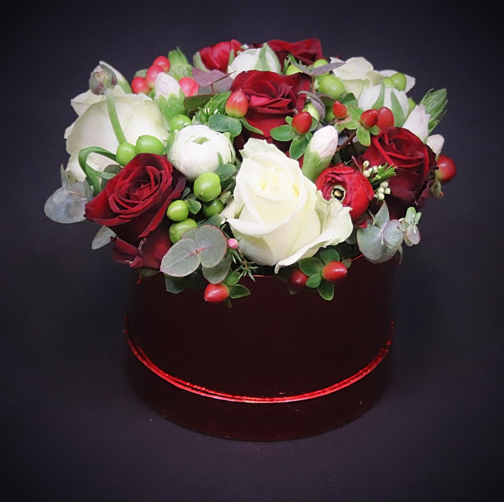  Flower Box Red & White Box