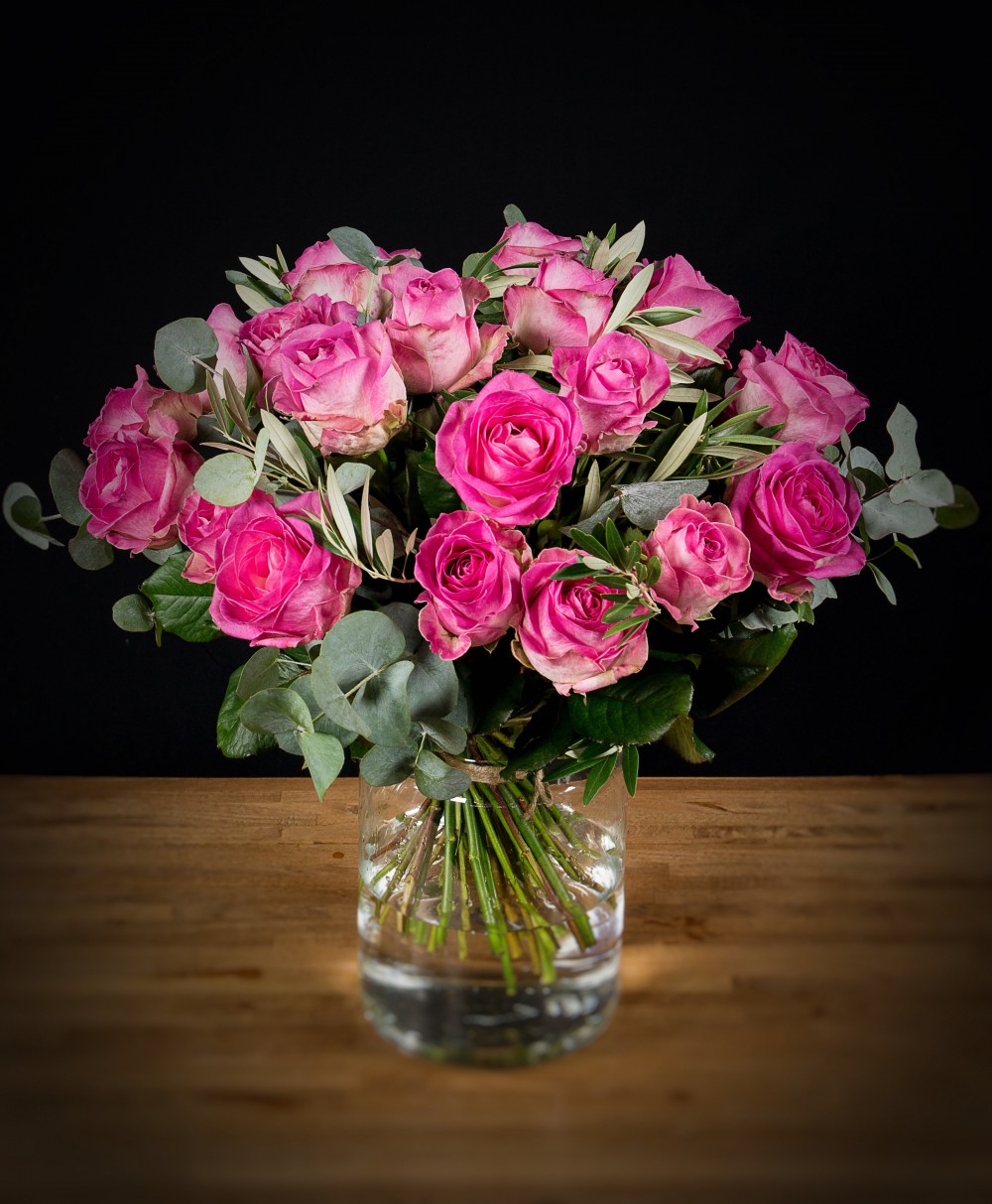 Roze Rozen Boeket