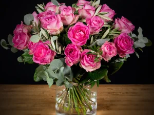 Roze Rozen boeket bloemen