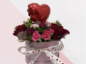 Love box red & pink with heart