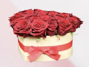 Red Bow Flower Box Big