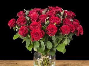 Boeket rode rozen van Bloeibloemen.nl