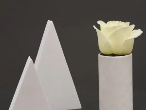 Luxe velvet bloemen doosje Wit (zonder tekst)