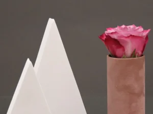 Luxe velvet bloemen doosje Oud roze (zonder tekst)